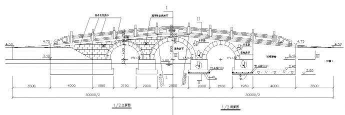 某地区迎宾桥路桥设计方案CAD图纸_图1