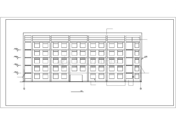 辽宁某中学全套建筑设计CAD施工图-图二
