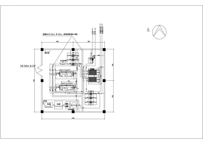 水源热泵空调机房流程设计施工图纸_图1