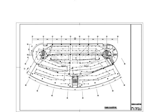 某地区特区体育馆电气全套设计CAD图-图一