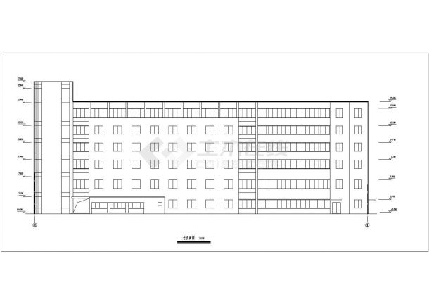 某地六层框架结构医院急诊大楼建筑方案设计图纸-图一