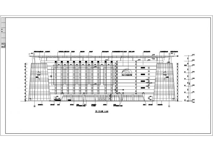某地区五层框架结构商场建筑结构施工图纸_图1