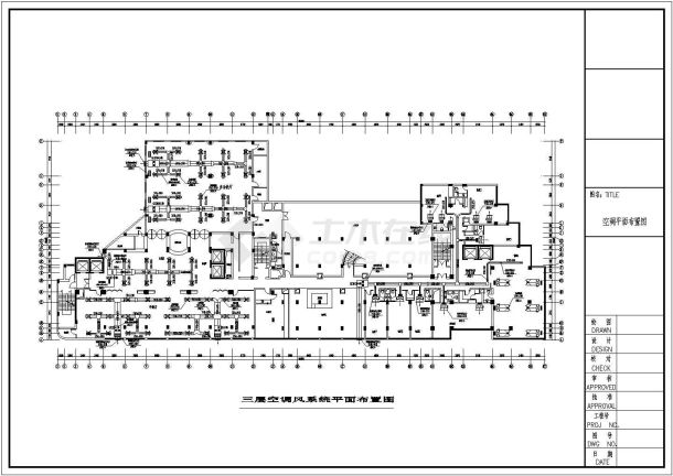 某地区酒店经典中央空调系统cad设计施工图纸-图二