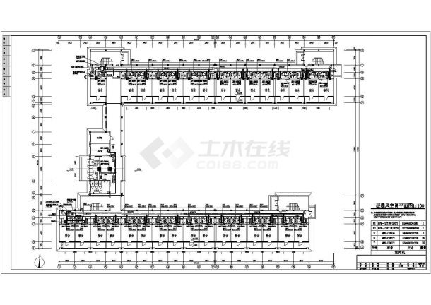 某市公司宿舍楼全套空调经典cad空调设计图纸-图二