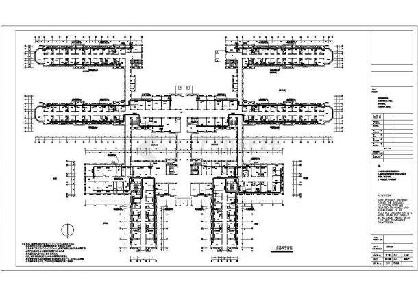 某地区医院经典排风设计cad施工图纸-图二