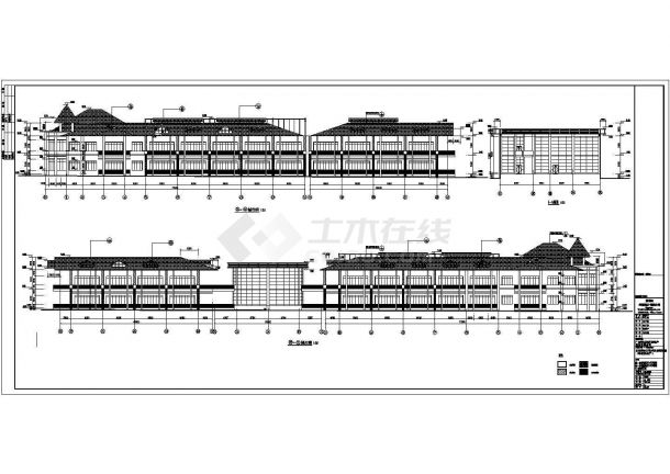 广西钦州市某地两层框架结构宴会厅建筑设计施工图-图二