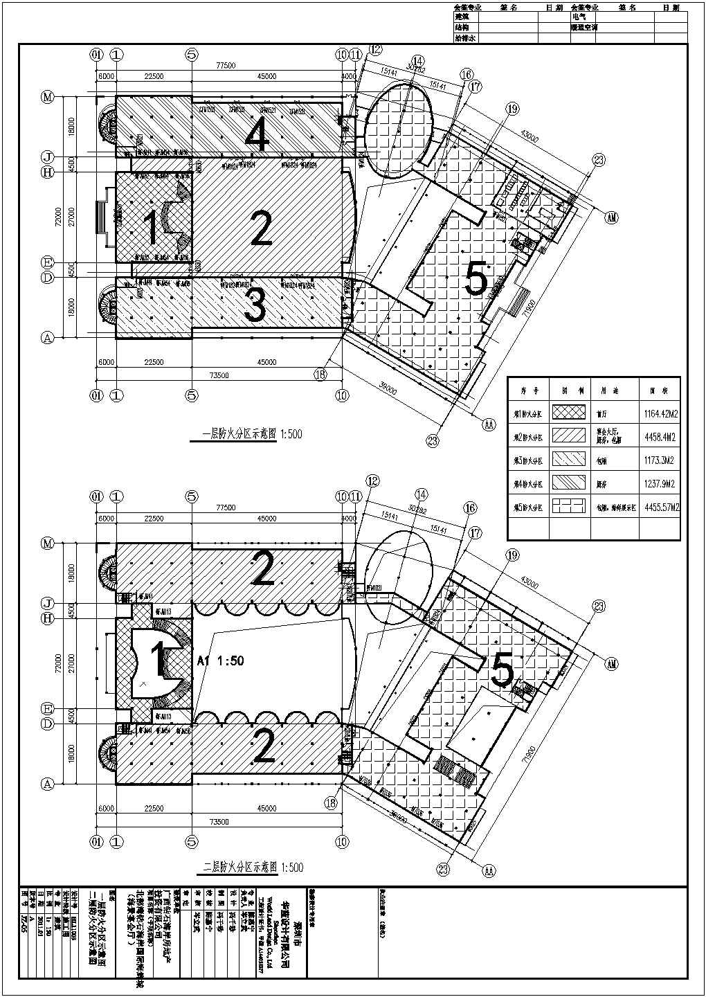 广西钦州市某地两层框架结构宴会厅建筑设计施工图