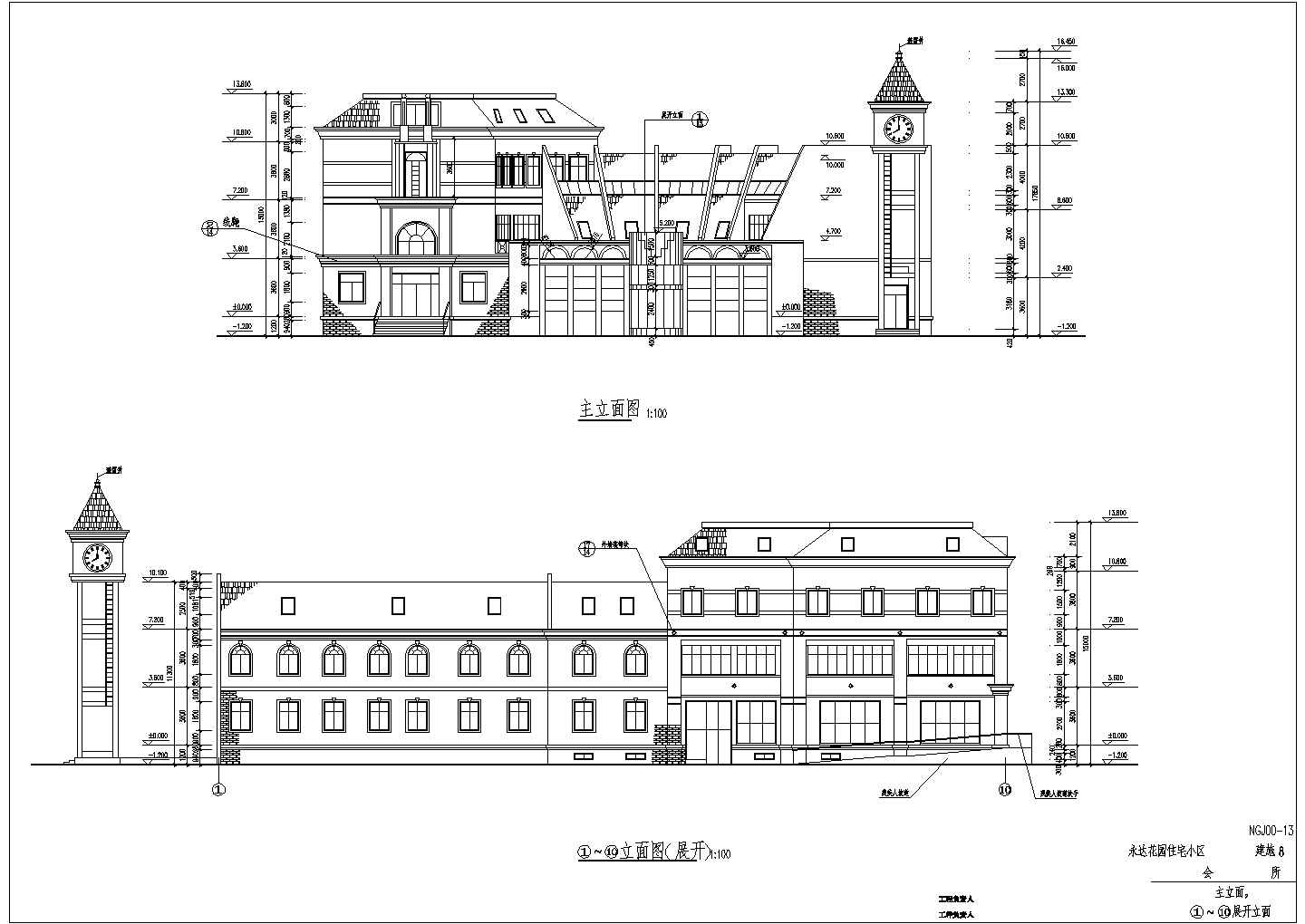 多层住宅建筑图的全套CAD建筑图纸