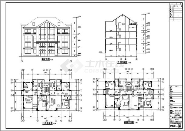 某地多层框架结构住宅楼建筑设计方案图-图二