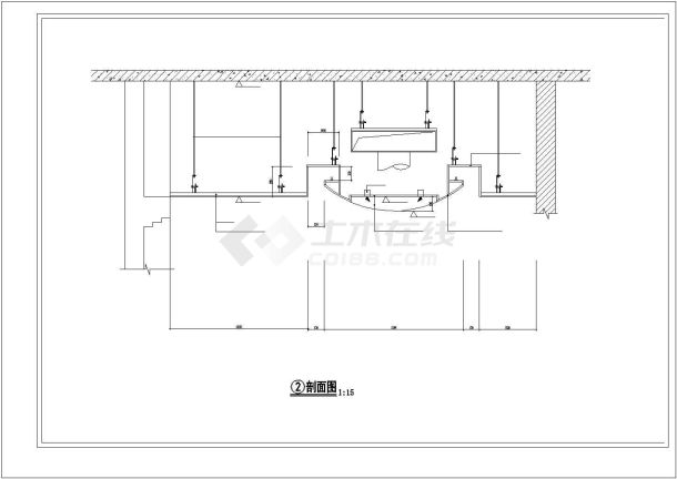 某地区工程电梯厅装修CAD施工图-图一