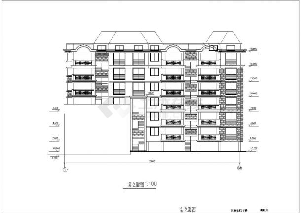 江南住宅全套建筑图的完整CAD图纸-图二