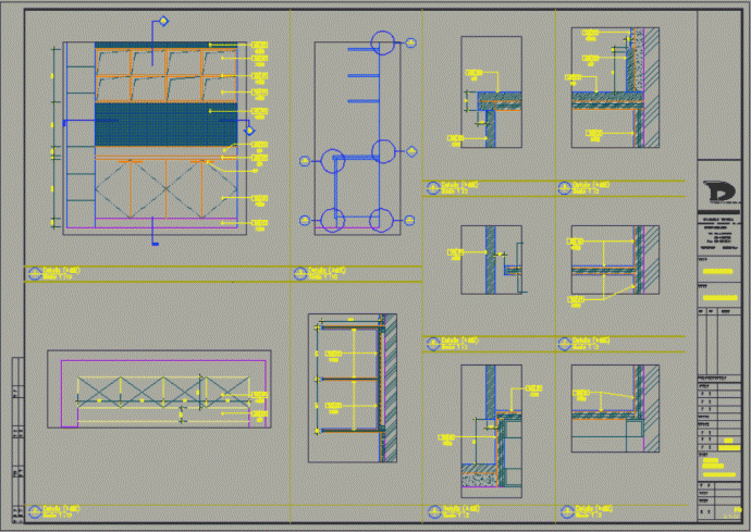 某地酒店餐饮区--整套装修CAD施工图纸_图1