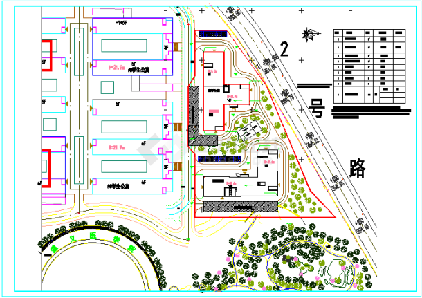 一套学生公寓楼建设工程设计图--建筑-图一