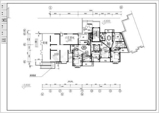 某地区11层住宅弱电设计cad施工图-图二