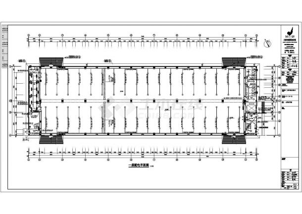 某三层框架结构厂房电气设计施工图-图一