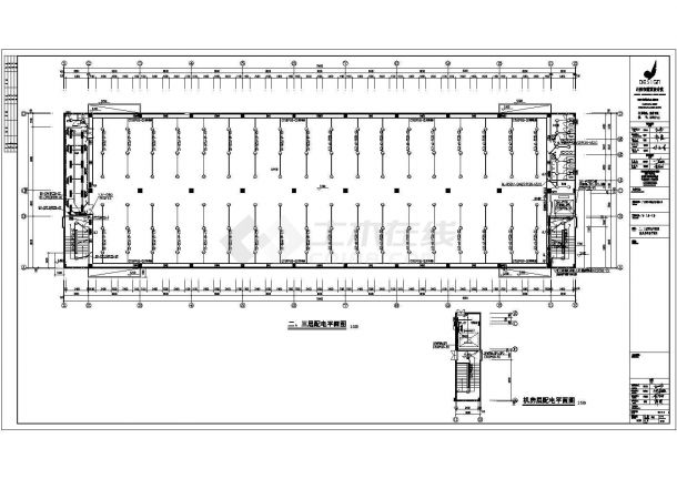 某三层框架结构厂房电气设计施工图-图二