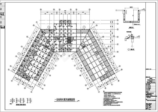 广西2层框架结构酒店全套结构施工图-图二