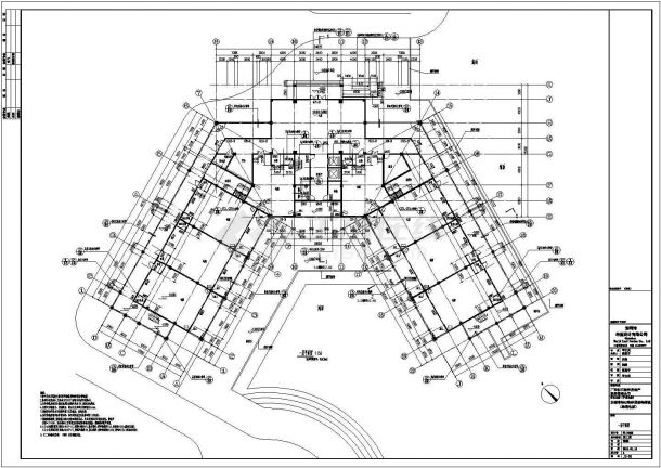 广西钦州两层框架结构酒店建筑设计施工图-图二