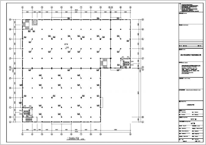 东凌电子厂房室内及室外给排水设计图_图1