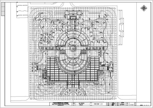 某地的某个全套广场景观设计施工图纸-图二