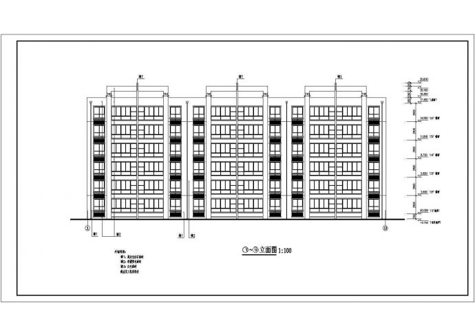 某地6层框架结构住宅楼建筑设计施工图_图1