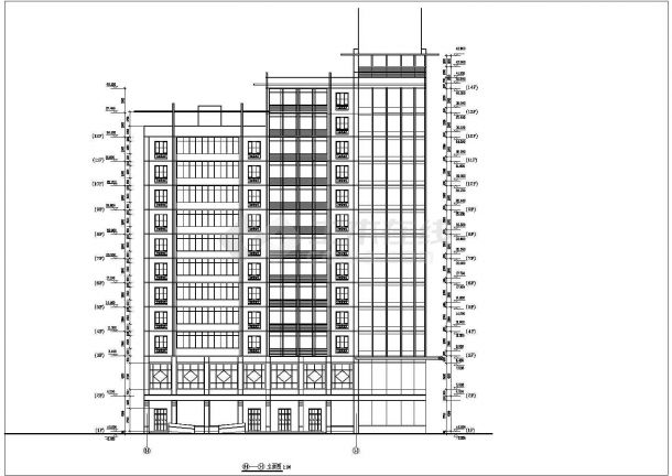 某地12层框架结构商住楼建筑方案设计-图二
