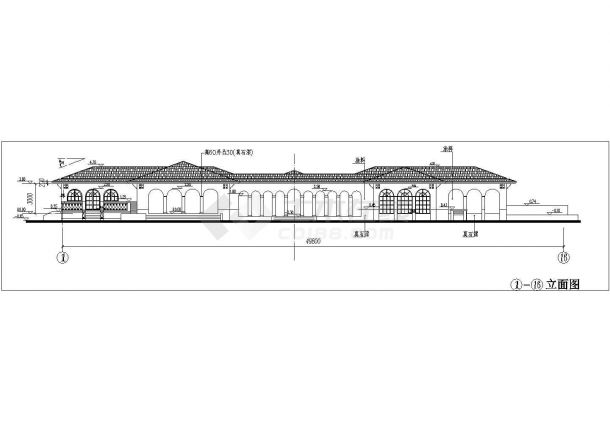 酒店健身中心建筑设计CAD施工图-图二