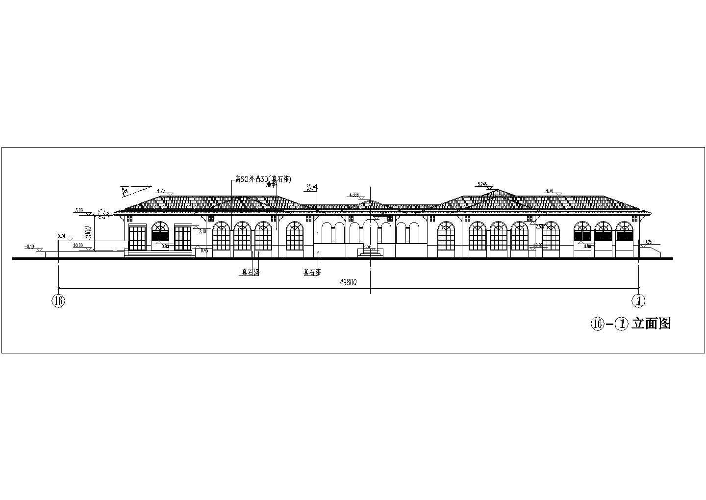 酒店健身中心建筑设计CAD施工图