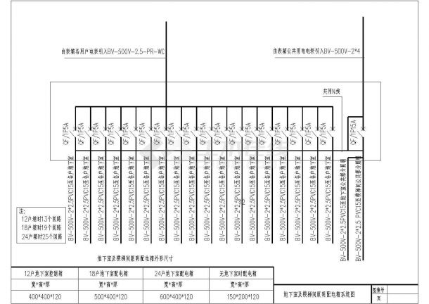 某地区86号住宅楼电气设计cad施工图-图一