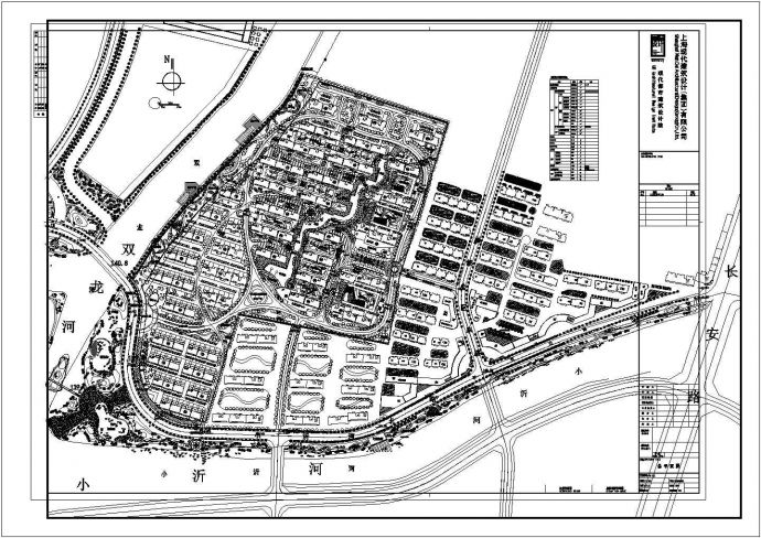 御龙湾住宅小区建筑规划设计总平面图_图1