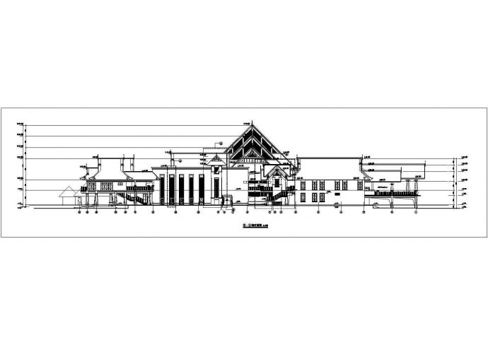 某地3层框架结构酒店建筑方案设计图_图1
