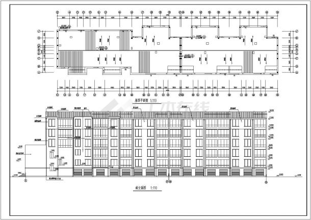 聊城市六层砖混结构商住楼建筑结构施工图-图二