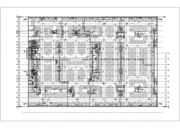 广东某3层框架中央采购楼建筑设计施工图-图一