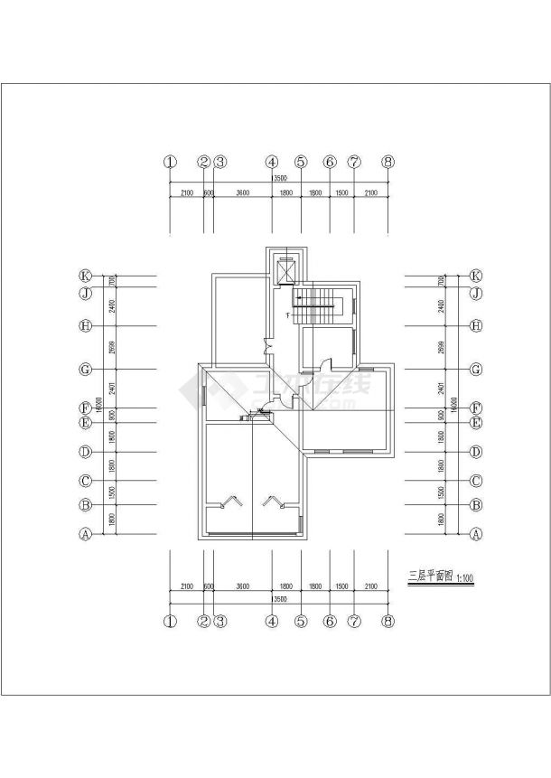 江南别墅地源热泵绿色节能环保3位一体图纸（空调、地暖、卫生热水、新风系统）设计图-图一