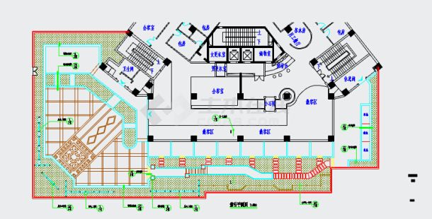 王氏茶楼屋顶花园景观规划施工图纸-图一