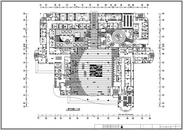 某地区人民医院门诊楼CAD平面施工图-图一