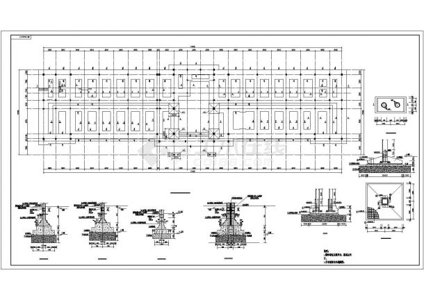 砌体办公楼结构设计施工CAD方案图-图二