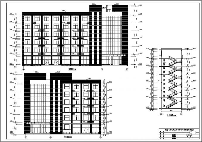 某地6层框架结构商务宾馆建筑设计方案图_图1