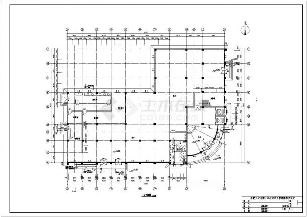 某地6层框架结构商务宾馆建筑设计方案图-图二