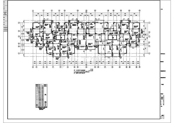某十四层框架剪力墙住宅楼结构设计施工图-图二