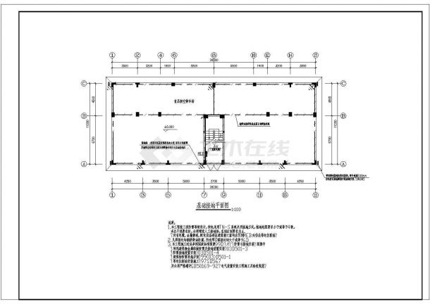 某小区24号住宅楼电气设计cad施工图-图二