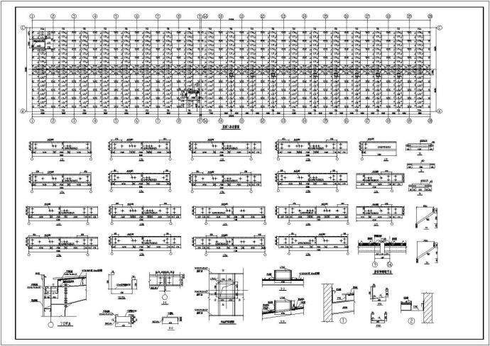 硬质氧化锅车间结构设计CAD施工方案图纸_图1