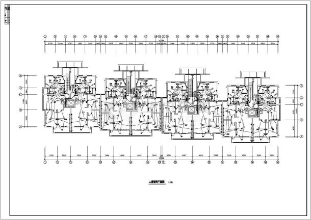 某E型住宅楼12层电气设计cad施工图-图二