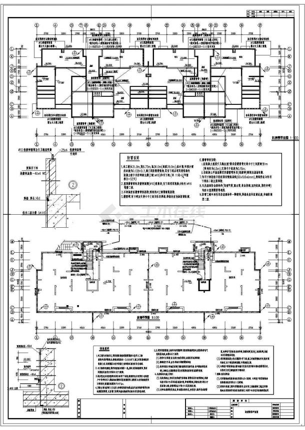 苏州地区A型小高层住宅电气方案设计cad施工图-图一
