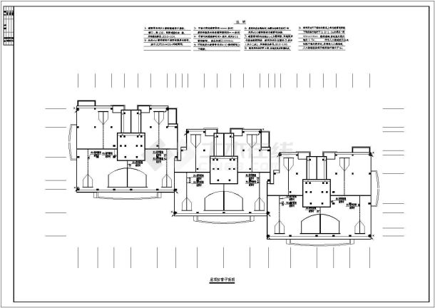 苏州地区C型小高层住宅电气方案设计cad施工图-图一