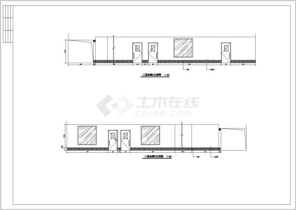 某地区幼儿园CAD装修立面设计图-图一