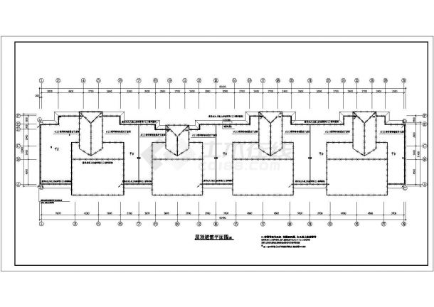 某地区小区B4#楼电气设计cad施工图-图一