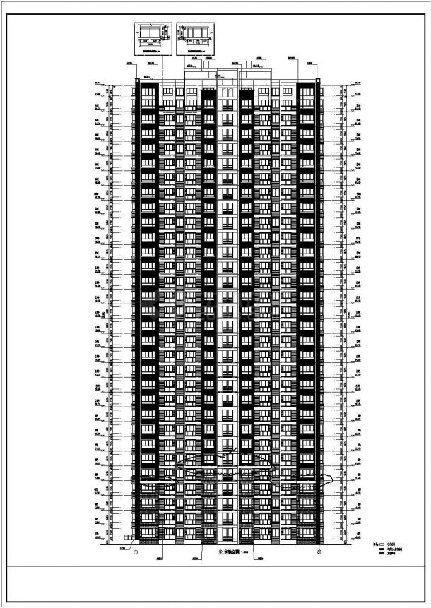 某地三十层剪力墙结构住宅建筑设计施工图-图一