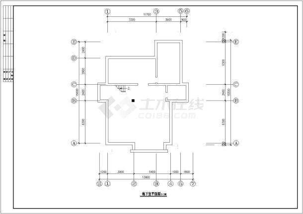 某地区大型造型简洁大方的独栋别墅建筑施工图-图一