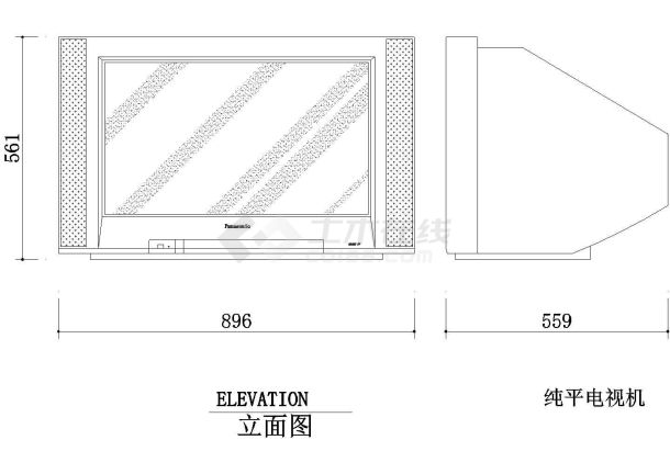 某室内家装设计时尚电器cad素材图纸-图二